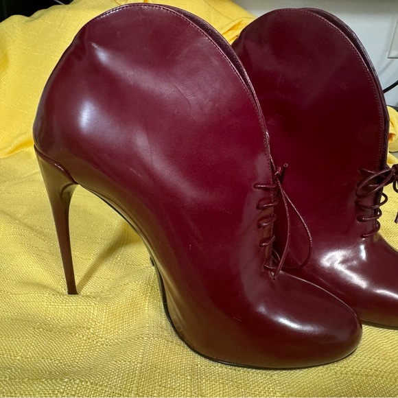 New Patent Leather shoes Gucci Pumps size 38 or 8 color burgundy - Picture 7 of 16